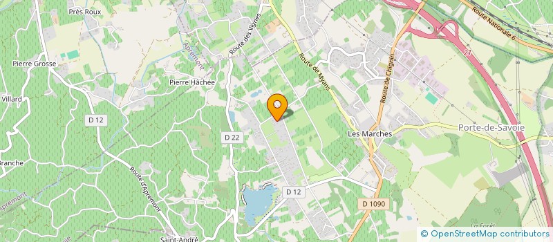 localisation de l'entreprise ETABLISSEMENTS FLORET à PORTE-DE-SAVOIE