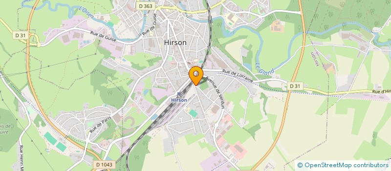 localisation de l'entreprise ETABLISSEMENTS FONNE à HIRSON