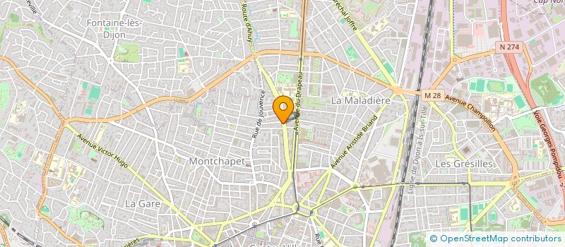 localisation de l'entreprise ETABLISSEMENTS FONTENILLE ET ALBERT à DIJON
