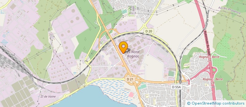 localisation de l'entreprise ETABLISSEMENTS FONTVIEILLE à ROGNAC