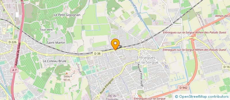 localisation de l'entreprise ETABLISSEMENTS FOSSATI à ENTRAIGUES-SUR-LA-SORGUE