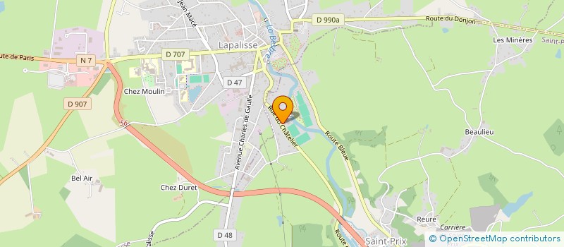 localisation de l'entreprise ETABLISSEMENTS FOUCAULT ET GENDRE  SAINT-PRIX