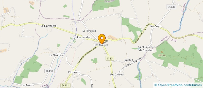 localisation de l'entreprise ETABLISSEMENTS FOUCHER à CHAULIEU