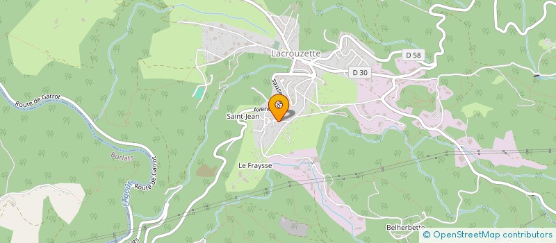 localisation de l'entreprise ETABLISSEMENTS FOURES ELOI à LACROUZETTE