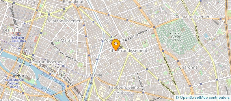 localisation de l'entreprise ETABLISSEMENTS FOURNIER FRERES SA à PARIS