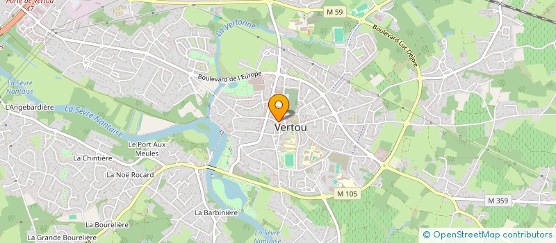 localisation de l'entreprise ETABLISSEMENTS FRADET  VERTOU