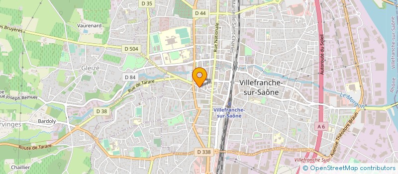 localisation de l'entreprise ETABLISSEMENTS FRANCOIS FEDRY à VILLEFRANCHE-SUR-SAONE