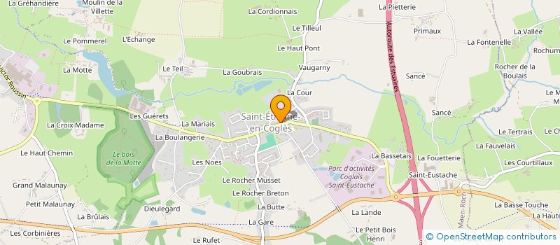 localisation de l'entreprise ETABLISSEMENTS FRANCOIS NOEL à LES PORTES DU COGLAIS