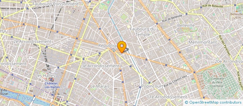 localisation de l'entreprise ETABLISSEMENTS FRECHOT SARL  PARIS