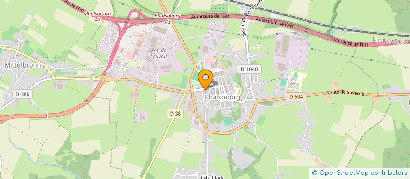 localisation de l'entreprise ETABLISSEMENTS FREDDY KLEIN  PHALSBOURG