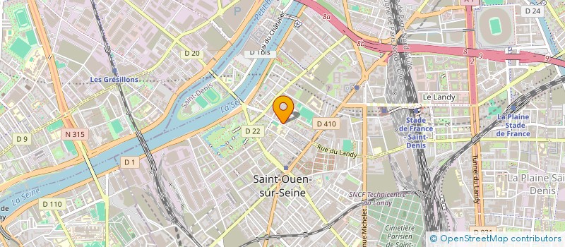 localisation de l'entreprise ETABLISSEMENTS FREDEGUE à SAINT-OUEN-SUR-SEINE