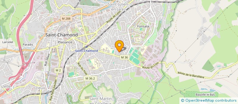 localisation de l'entreprise ETABLISSEMENTS FREDERIC FERRATON à SAINT-CHAMOND