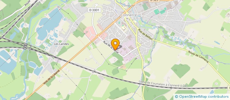 localisation de l'entreprise ETABLISSEMENTS FRESNAIS BERGE à CONNERRE