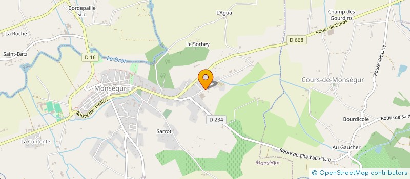 localisation de l'entreprise ETABLISSEMENTS FRIANDOR  MONSEGUR