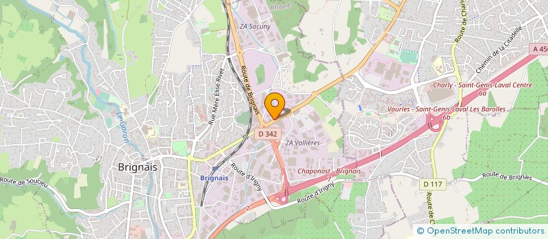 localisation de l'entreprise ETABLISSEMENTS FROISSARD à BRIGNAIS