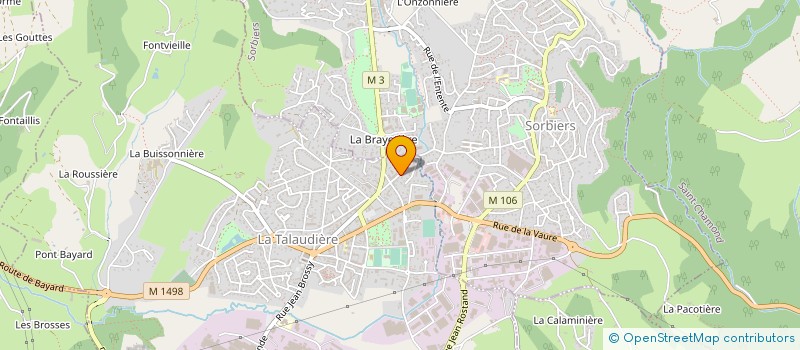localisation de l'entreprise ETABLISSEMENTS FROMAGE ET GAGNAL à LA TALAUDIERE
