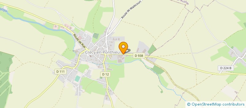 localisation de l'entreprise ETABLISSEMENTS FROMENTIN à CRECY-EN-PONTHIEU