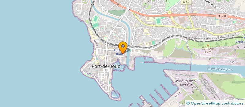 localisation de l'entreprise ETABLISSEMENTS FUNERAIRES DU PORT  PORT-DE-BOUC