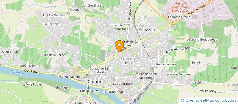 localisation de l'entreprise ETABLISSEMENTS G BOIDRON à CHINON