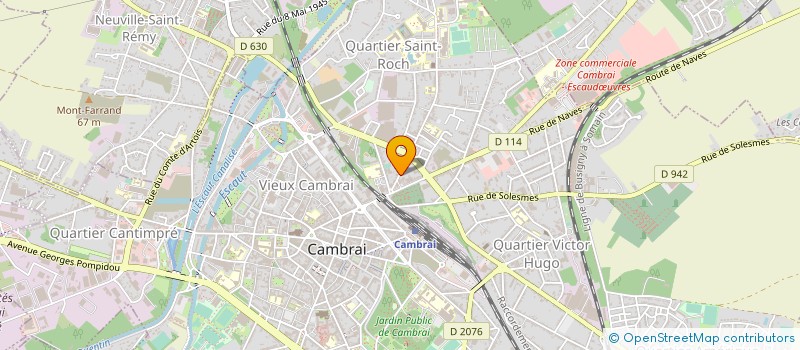 localisation de l'entreprise ETABLISSEMENTS G BOTTIN  CAMBRAI