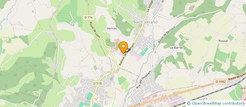 localisation de l'entreprise ETABLISSEMENTS G BUFFIN ET FILS à SAINT-VERAND