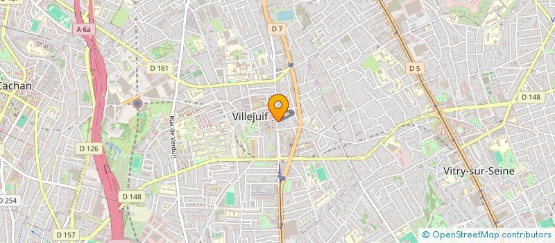 localisation de l'entreprise ETABLISSEMENTS G. FOUYA ET CIE à VILLEJUIF
