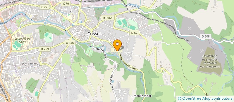 localisation de l'entreprise ETABLISSEMENTS G. GRAS ET COMPAGNIE à CUSSET
