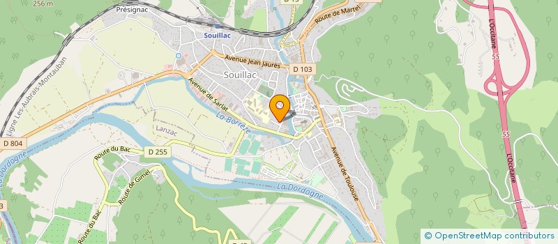 localisation de l'entreprise ETABLISSEMENTS G. PIVAUDRAN à SOUILLAC