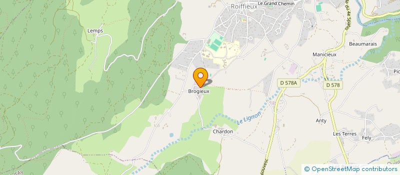 localisation de l'entreprise ETABLISSEMENTS GABRIEL OLAGNE  ANNONAY