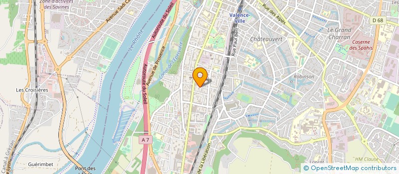 localisation de l'entreprise ETABLISSEMENTS GAGGIOLI ET FILS à VALENCE