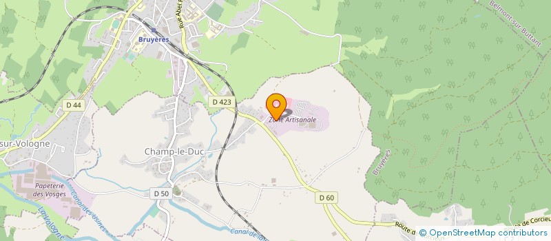 localisation de l'entreprise ETABLISSEMENTS GAIFFE à CHAMP-LE-DUC