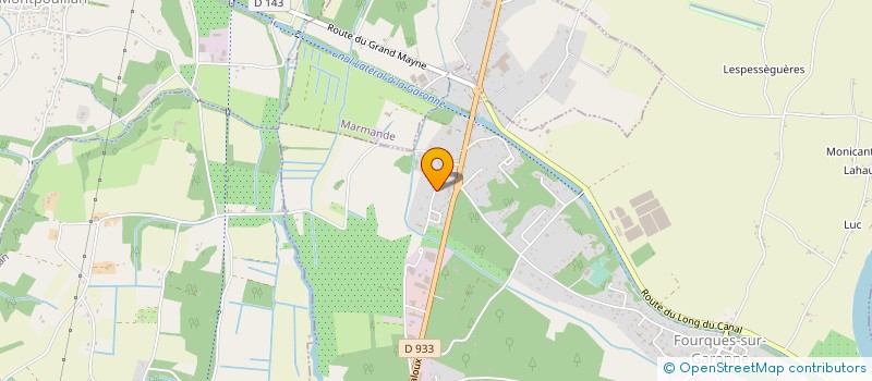 localisation de l'entreprise ETABLISSEMENTS GAJAC S.A à FOURQUES-SUR-GARONNE