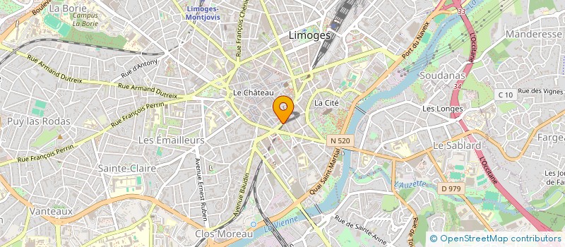 localisation de l'entreprise ETABLISSEMENTS GALINET ET COMPAGNIE à LIMOGES