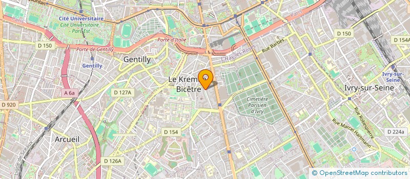 localisation de l'entreprise ETABLISSEMENTS GANOUNA-GANCO à LE KREMLIN-BICETRE