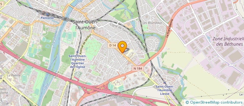 localisation de l'entreprise ETABLISSEMENTS GARAGE PIDS LOURDS à SAINT-OUEN-L'AUMONE