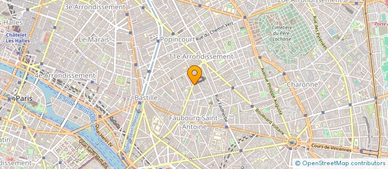 localisation de l'entreprise ETABLISSEMENTS GARAT à PARIS