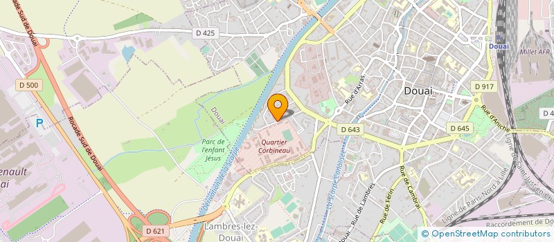 localisation de l'entreprise ETABLISSEMENTS GARNIER à DOUAI