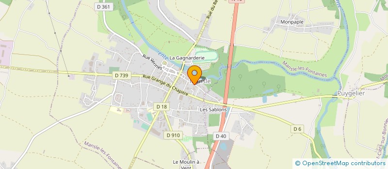 localisation de l'entreprise ETABLISSEMENTS GARNIER à MANSLE-LES-FONTAINES