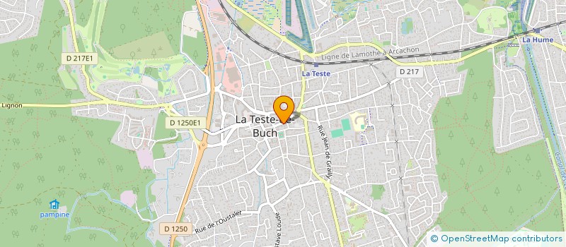 localisation de l'entreprise ETABLISSEMENTS GARRIGUE ET CIE  LA TESTE-DE-BUCH