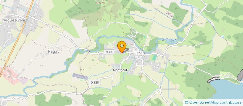 localisation de l'entreprise ETABLISSEMENTS GARRIGUE ET FILS à LERAN
