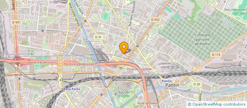 localisation de l'entreprise ETABLISSEMENTS GASPAR à AUBERVILLIERS