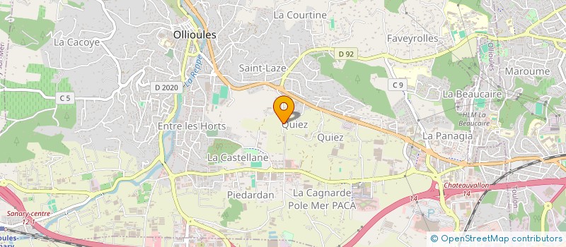 localisation de l'entreprise ETABLISSEMENTS GASQUY ROBERT à OLLIOULES