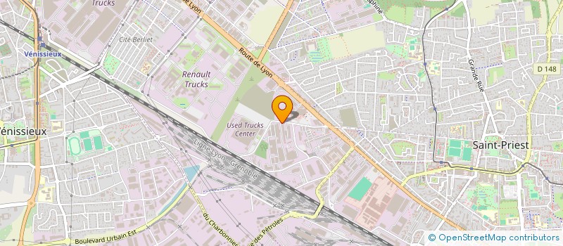 localisation de l'entreprise ETABLISSEMENTS GASTON JACQUIER  SAINT-PRIEST