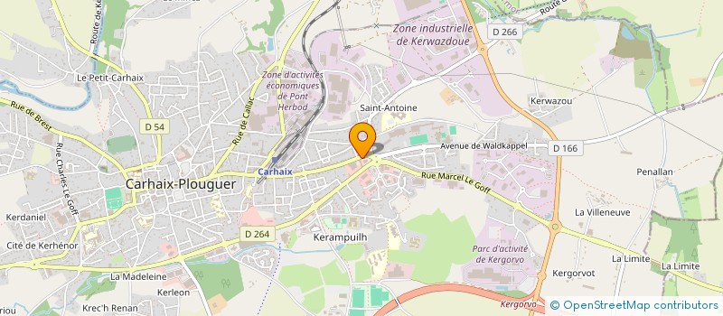 localisation de l'entreprise ETABLISSEMENTS GATAY PITTINO  CARHAIX-PLOUGUER