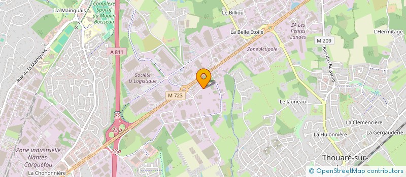 localisation de l'entreprise ETABLISSEMENTS GATEL SARL à SAINTE-LUCE-SUR-LOIRE