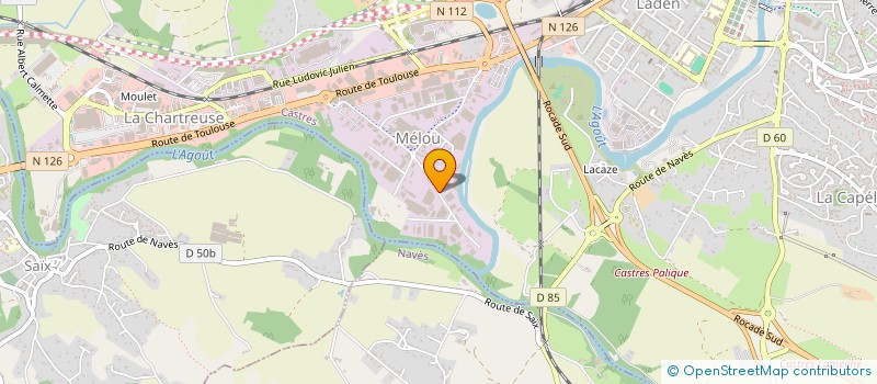 localisation de l'entreprise ETABLISSEMENTS GAU à CASTRES