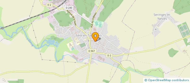 localisation de l'entreprise ETABLISSEMENTS GAUDEAUX à FERE-EN-TARDENOIS