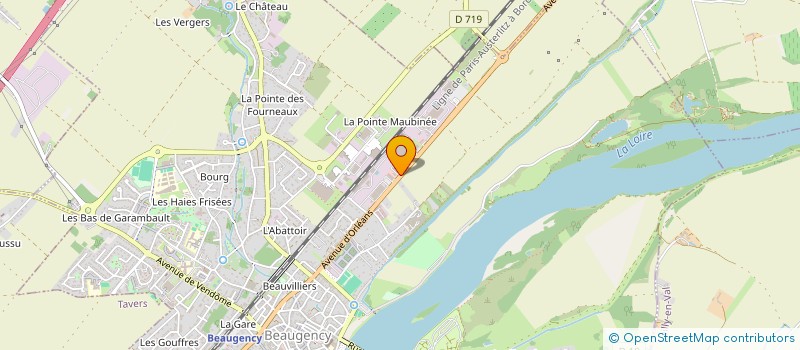 localisation de l'entreprise ETABLISSEMENTS GAUDIER SARL à BEAUGENCY
