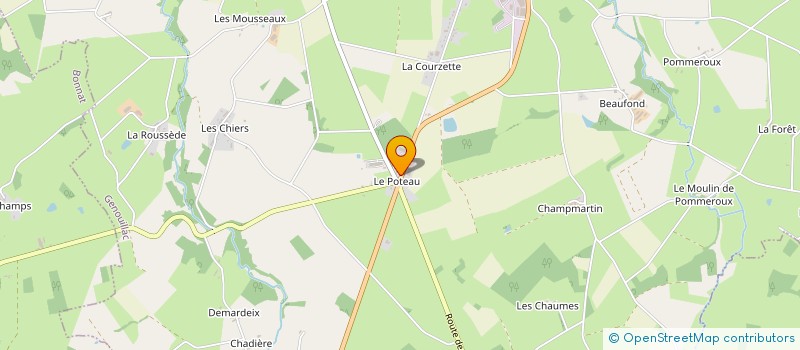 localisation de l'entreprise ETABLISSEMENTS GAUDIN à GENOUILLAC