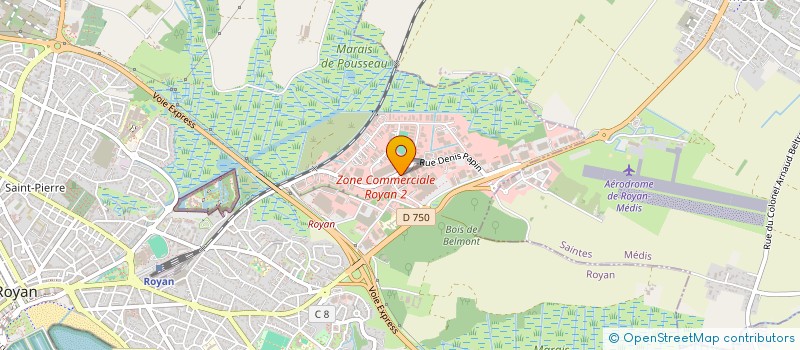 localisation de l'entreprise ETABLISSEMENTS GAUDIN SEULIN à ROYAN